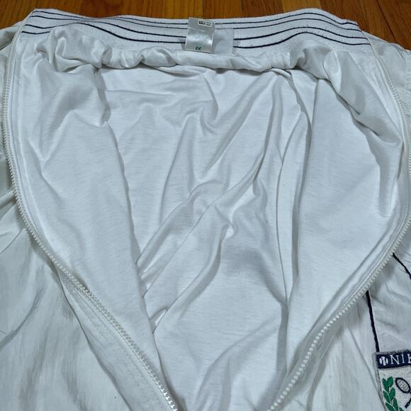 Vintage 80s Nike Tennis Jacket XL Checkerboard Tag Windbreaker Crest Logo - Picture 4 of 14